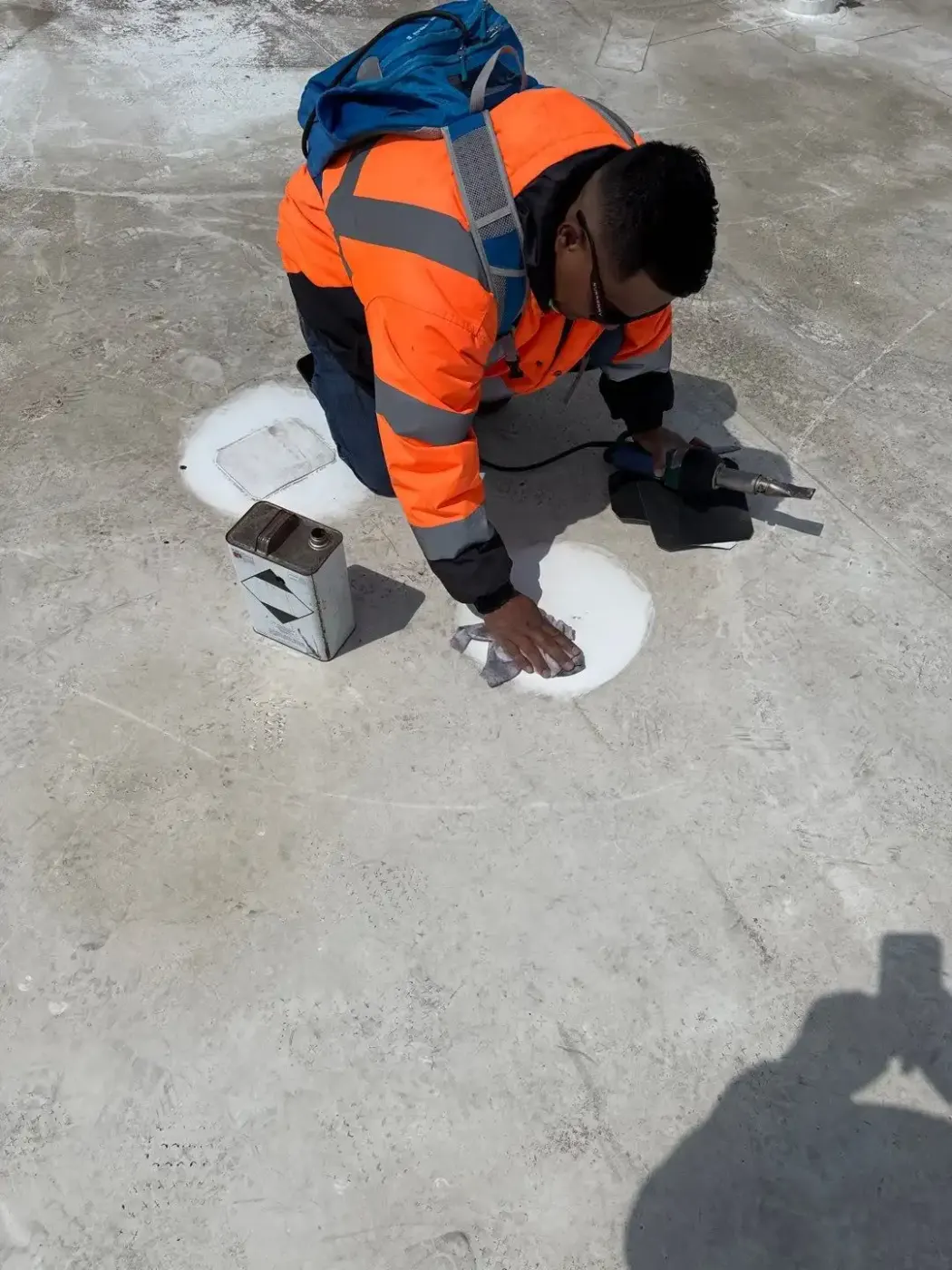 Commercial roof inspection documented in South Bend
